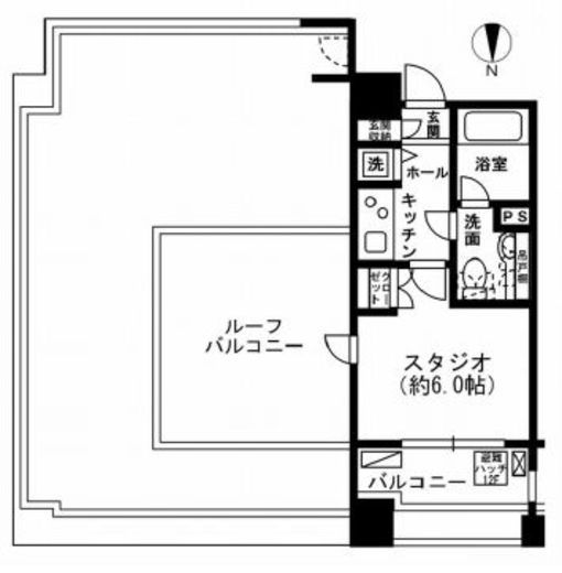 レジディア市ヶ谷 1001 間取り図