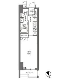 浜町アパートメンツ 302 間取り図