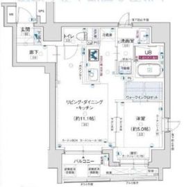 アルティザ東銀座 9階 間取り図