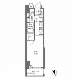 浜町アパートメンツ 704 間取り図