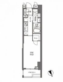 浜町アパートメンツ 505 間取り図