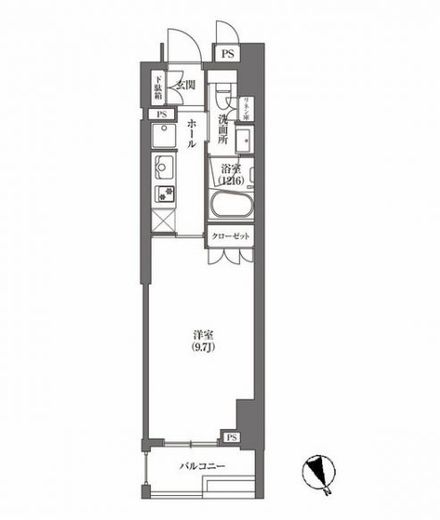 浜町アパートメンツ 903 間取り図