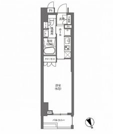 浜町アパートメンツ 502 間取り図