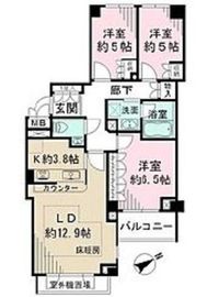 パークハウス市谷仲之町プレイス 4階 間取り図