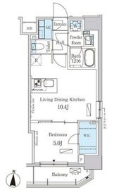 パークアクシス錦糸町ウエスト 905 間取り図