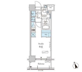 パークアクシス芝浦 202 間取り図