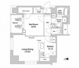 品川ハートビュータワー 2001 間取り図