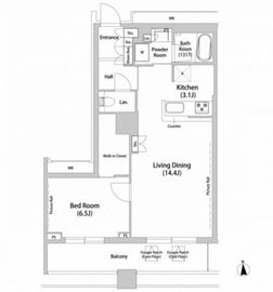 品川ハートビュータワー 2005 間取り図