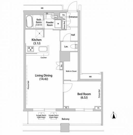 品川ハートビュータワー 2009 間取り図