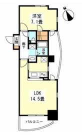 アルモニー御茶ノ水 1202 間取り図