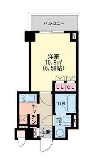 エスティメゾン新中野 105 間取り図