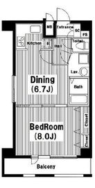 グランド・ガーラ南麻布 7階 間取り図