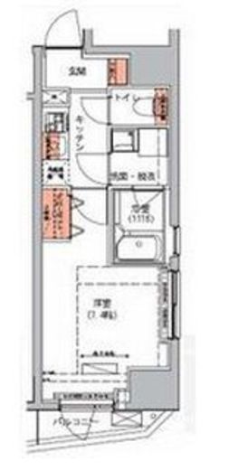 ハーモニーレジデンス三田 1101 間取り図