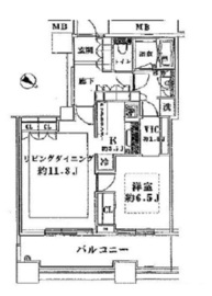 芝浦アイランド ケープタワー 42階 間取り図