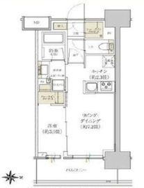 リビオレゾン東陽町ステーションプレミア 2階 間取り図