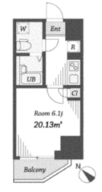 ダイヤモンドタワー西小山 503 間取り図