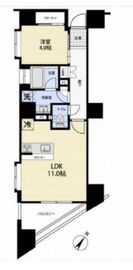 レックス日本橋水天宮プレミアタワー 10階 間取り図