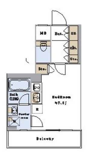 ブリリアイスト文京茗荷谷 602 間取り図