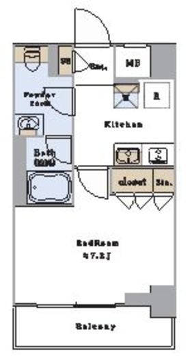 ブリリアイスト文京茗荷谷 204 間取り図