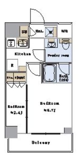 ブリリアイスト文京茗荷谷 203 間取り図