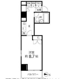 ハイリーフ芝大門 605 間取り図