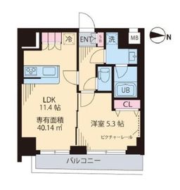 レガリア新中野 301 間取り図