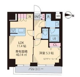 レガリア新中野 701 間取り図