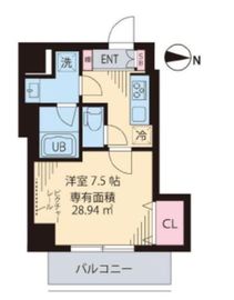 レガリア新中野 704 間取り図