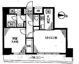 レガリア新中野 902 間取り図