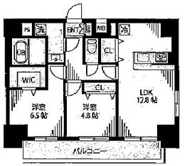 レガリア新中野 803 間取り図