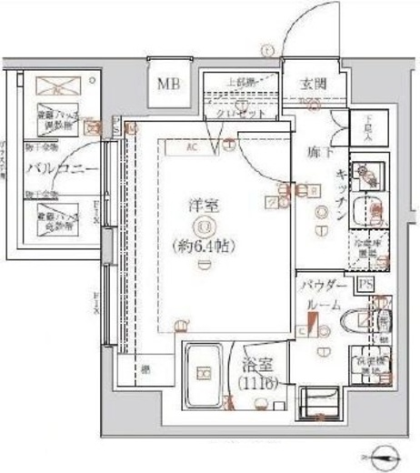 アルテシモリーノ 5階 間取り図