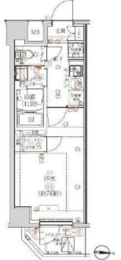 アルテシモリーノ 603 間取り図