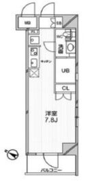 エルスタンザ文京千駄木 1302 間取り図