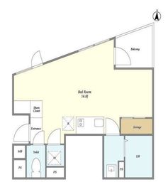 La Douceur不動前 (ラドゥセール不動前) 101 間取り図