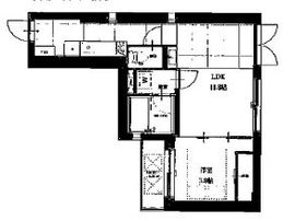 La Douceur不動前 (ラドゥセール不動前) 203 間取り図