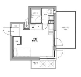 La Douceur不動前 (ラドゥセール不動前) 602 間取り図