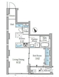 プライムアーバン目黒三田 302 間取り図