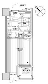 カスタリア銀座 603 間取り図