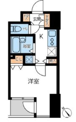 フォレシティ六本木 1204 間取り図