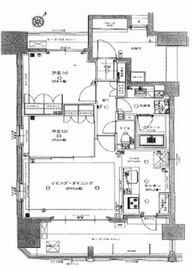 ライオンズアイル赤坂 14階 間取り図