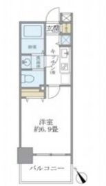 レジデンシア麻布十番 207 間取り図