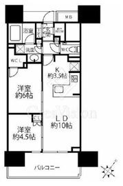 シティタワー駒沢大学ステーションコート 8階 間取り図