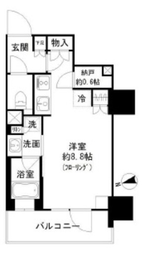 パークリュクス虎ノ門 12階 間取り図