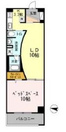 ロイヤルパークス梅島 405 間取り図