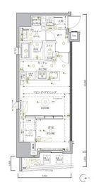 クレイシア秋葉原ラグゼスウィート 2階 間取り図