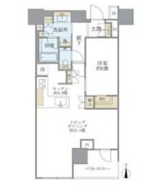 ブリリアタワー代々木公園クラッシー 5階 間取り図