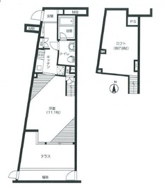 プラウドジェム渋谷神南 003 間取り図