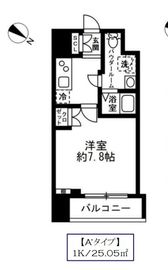 ラクラス日本橋浜町 203 間取り図