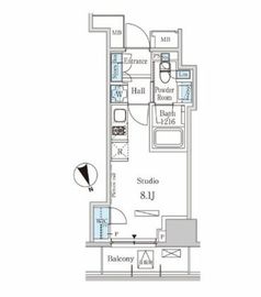 パークアクシス虎ノ門 302 間取り図