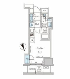 パークアクシス虎ノ門 402 間取り図